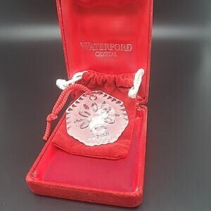 Waterford 5 Golden Rings Crystal Ornament 1988 12 Days Of Christmas Holiday
